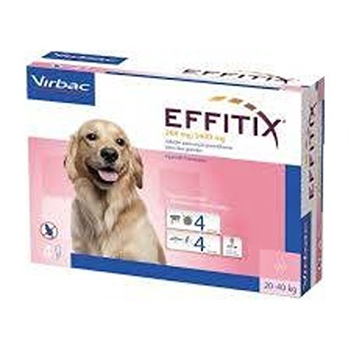 Effitix 268/2400mg Pip Caes 20-40kg X4