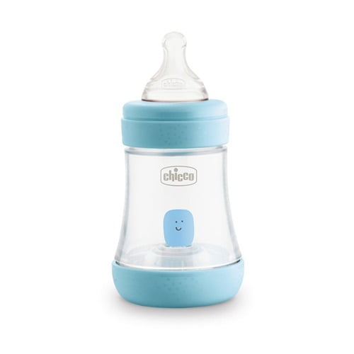 Biberão Perfect5 Fluxo Lento Azul 150 ml