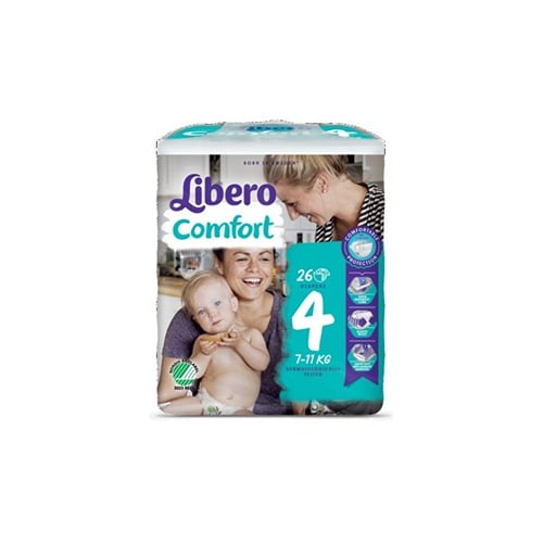 Libero Comfort 4 Fralda 7-11kg X26