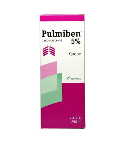 Pulmiben 5%, 50 mg/mL-250 mL x 1 xarope