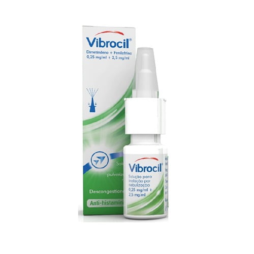 Vibrocil , 0.25 mg/ml + 2.5 mg/ml Frasco neb 15 ml