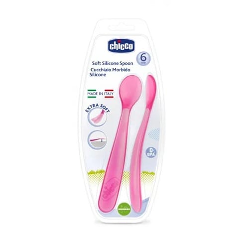 Ch.Ali6828110000 Colher Sil 6m+ Rosa x 2