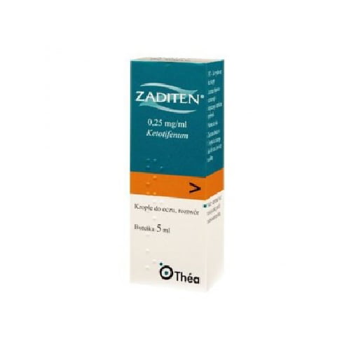 Zaditen, 0,25 mg/mL-5 mL x 1 sol col