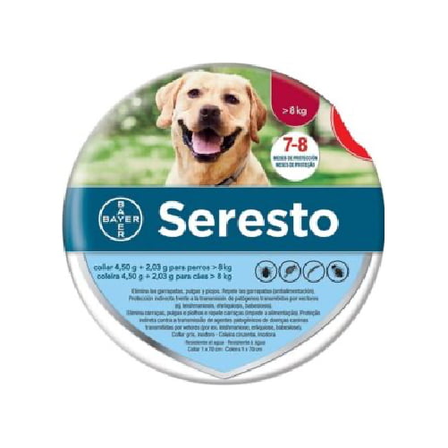 Seresto Coleira 4,50g+2,03g Cao > 8kg