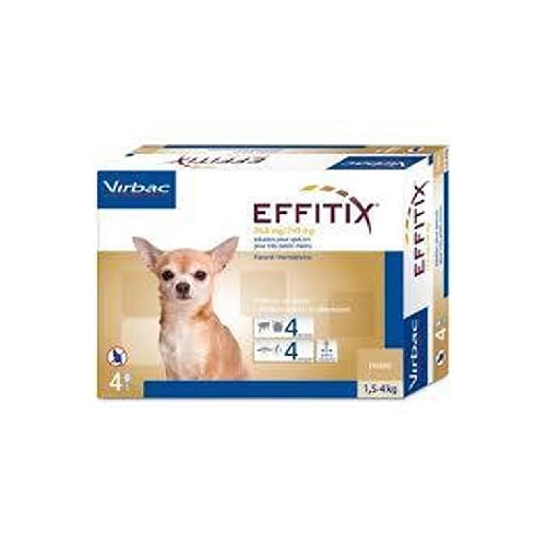 Effitix 26,8/240mg Pip Cães 1,5-4kg X4