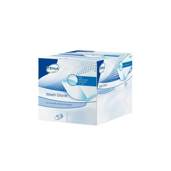 Tena limpeza wash glove C/Pe x 175